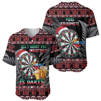 All I Want For Christmas Is Darts New Zealand Baseball Jersey LT14 - Polynesian Pride