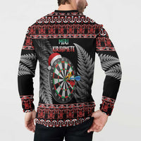 All I Want For Christmas Is Darts New Zealand Button Sweatshirt
