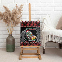 All I Want For Christmas Is Darts New Zealand Canvas Wall Art LT14 - Polynesian Pride