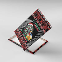 All I Want For Christmas Is Darts New Zealand Canvas Wall Art LT14 With Frame Black - Polynesian Pride