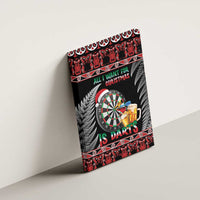 All I Want For Christmas Is Darts New Zealand Canvas Wall Art LT14 - Polynesian Pride