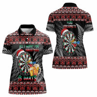 All I Want For Christmas Is Darts New Zealand Women Polo Shirt