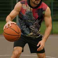 New Zealand and Australia ANZAC Day Sleeveless Hoodie Sliver Fern Kakapo With Golden Wattle Kangaroo - Polynesian Pride