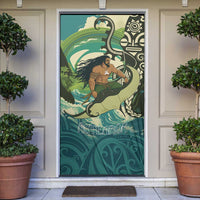 Aotearoa Tangaroa Atua Door Cover New Zealand God Of The Ocean - Polynesian Pride