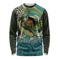 Aotearoa Tangaroa Atua Long Sleeve Shirt New Zealand God Of The Ocean