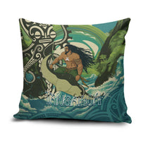 Aotearoa Tangaroa Atua Pillow Cover New Zealand God Of The Ocean - Polynesian Pride