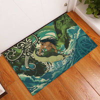 Aotearoa Tangaroa Atua Rubber Doormat New Zealand God Of The Ocean