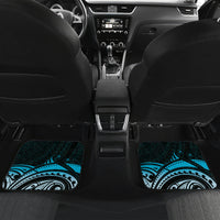 New Zealand Lizard Car Mats Silver Fern Aotearoa Maori Blue Version