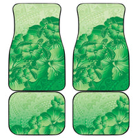 Aloha Hawaii Molokai Island Car Mats Hibiscus Tribal Honu Hawaiian Tattoo Green