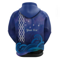 Personalised Matariki New Zealand Hoodie Maori New Year Galaxy Koru Pattern