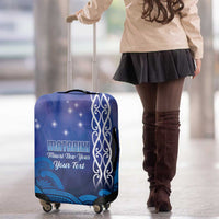 Personalised Matariki New Zealand Luggage Cover Maori New Year Galaxy Koru Pattern