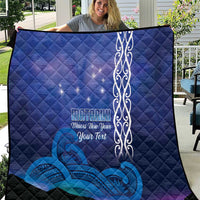 Personalised Matariki New Zealand Quilt Maori New Year Galaxy Koru Pattern