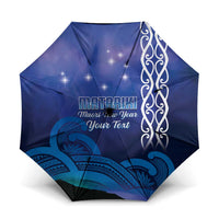 Personalised Matariki New Zealand Umbrella Maori New Year Galaxy Koru Pattern - Polynesian Pride