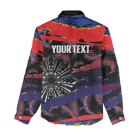 Philippines Sun Tattoo Women Casual Shirt Feathers Filipinas Grunge Style Black LT14 - Polynesian Pride