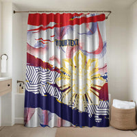 Philippines Sun Tattoo Bathroom Set Feathers Filipinas Grunge Style White