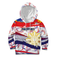 Philippines Sun Tattoo Kid Hoodie Feathers Filipinas Grunge Style White LT14 Hoodie White - Polynesian Pride
