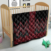 Red Aotearoa Mangopare Kowhaiwhai and Niho Taniwha Quilt Maori New Zealand