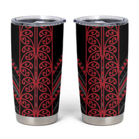 Red Aotearoa Mangopare Kowhaiwhai and Niho Taniwha Tumbler Cup Maori New Zealand