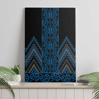 Blue Aotearoa Mangopare Kowhaiwhai and Niho Taniwha Canvas Wall Art Maori New Zealand