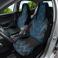 Blue Aotearoa Mangopare Kowhaiwhai and Niho Taniwha Car Seat Cover Maori New Zealand