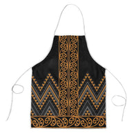 Gold Aotearoa Mangopare Kowhaiwhai Niho Taniwha Apron Maori New Zealand - Polynesian Pride