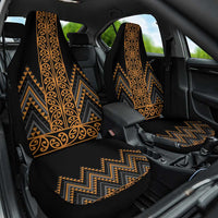Gold Aotearoa Mangopare Kowhaiwhai and Niho Taniwha Car Seat Cover Maori New Zealand