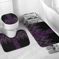 Purple Aotearoa Mangopare Kowhaiwhai Niho Taniwha Bathroom Set Maori New Zealand - Polynesian Pride