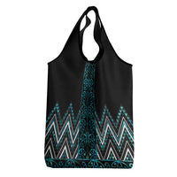 Paua Shell Aotearoa Mangopare Kowhaiwhai and Niho Taniwha Grocery Bag Maori New Zealand