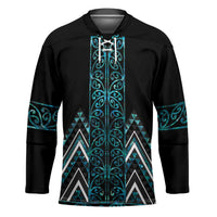 Paua Shell Aotearoa Mangopare Kowhaiwhai Niho Taniwha Hockey Jersey Maori New Zealand - Polynesian Pride