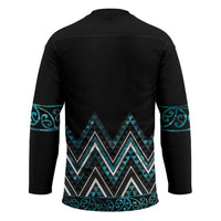 Paua Shell Aotearoa Mangopare Kowhaiwhai Niho Taniwha Hockey Jersey Maori New Zealand LT14 - Polynesian Pride