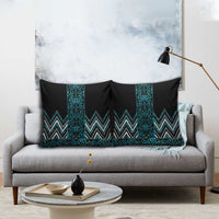 Paua Shell Aotearoa Mangopare Kowhaiwhai Niho Taniwha Pillow Cover Maori New Zealand - Polynesian Pride