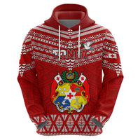 Custom Tonga Rugby Hoodie 2023 World Cup Tongan Kupesi Ngatu Pattern LT14 - Polynesian Pride