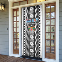 Fiji Day 1970 Door Cover For Fiji Ever Fiji Tapa Pattern White