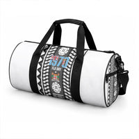 Fiji Day 1970 Duffle Bag For Fiji Ever Fiji Tapa Pattern White