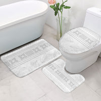 Samoa White Sunday Bathroom Set Lotu Tamaiti Samoan Siapo Teuila Flowers