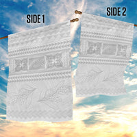 Samoa White Sunday Garden Flag Lotu Tamaiti Samoan Siapo Teuila Flowers