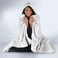 Samoa White Sunday Hooded Blanket Lotu Tamaiti Samoan Siapo Teuila Flowers