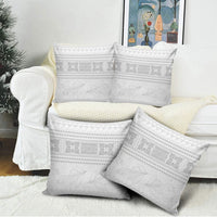 Samoa White Sunday Pillow Cover Lotu Tamaiti Samoan Siapo Teuila Flowers
