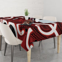 Whero Aotearoa Atua Tumatauenga Personalised Tablecloth Maori God Of War Tiki With Taiaha