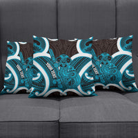 Kikorangi Aotearoa Atua Tumatauenga Personalised Pillow Cover Maori God Of War Tiki With Taiaha