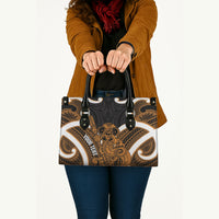 Karaka Aotearoa Atua Tumatauenga Personalised Leather Bag Maori God Of War Tiki With Taiaha LT14 - Polynesian Pride