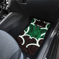 Kakariki Aotearoa Atua Tumatauenga Personalised Car Mats Maori God Of War Tiki With Taiaha LT14 - Polynesian Pride