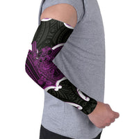 Waiporoporo Aotearoa Atua Tumatauenga Personalised Arm Sleeves Maori God Of War Tiki With Taiaha LT14 - Polynesian Pride