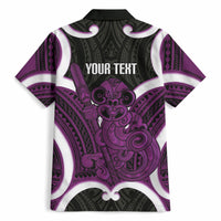 Waiporoporo Aotearoa Atua Tumatauenga Personalised Hawaiian Shirt Maori God Of War Tiki With Taiaha LT14 - Polynesian Pride