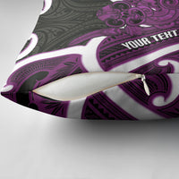 Waiporoporo Aotearoa Atua Tumatauenga Personalised Pillow Cover Maori God Of War Tiki With Taiaha LT14 - Polynesian Pride