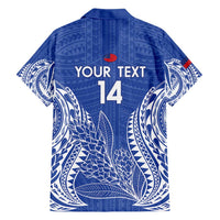 Custom Manu Samoa Rugby 2024 Family Matching Long Sleeve Bodycon Dress and Hawaiian Shirt Go Champions Samoan Tattoo LT14 - Polynesian Pride