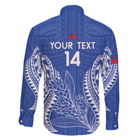 Custom Manu Samoa Rugby 2024 Family Matching Off Shoulder Maxi Dress and Hawaiian Shirt Go Champions Samoan Tattoo LT14 - Polynesian Pride