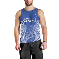 Custom Manu Samoa Rugby 2024 Men Tank Top Go Champions Samoan Tattoo