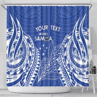 Custom Manu Samoa Rugby 2024 Shower Curtain Go Champions Samoan Tattoo