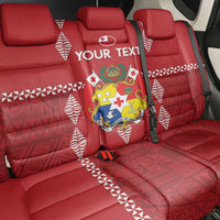 Custom Tonga Rugby 2024 Back Car Seat Cover Go Champions Ikale Tahi Ngatu Pattern